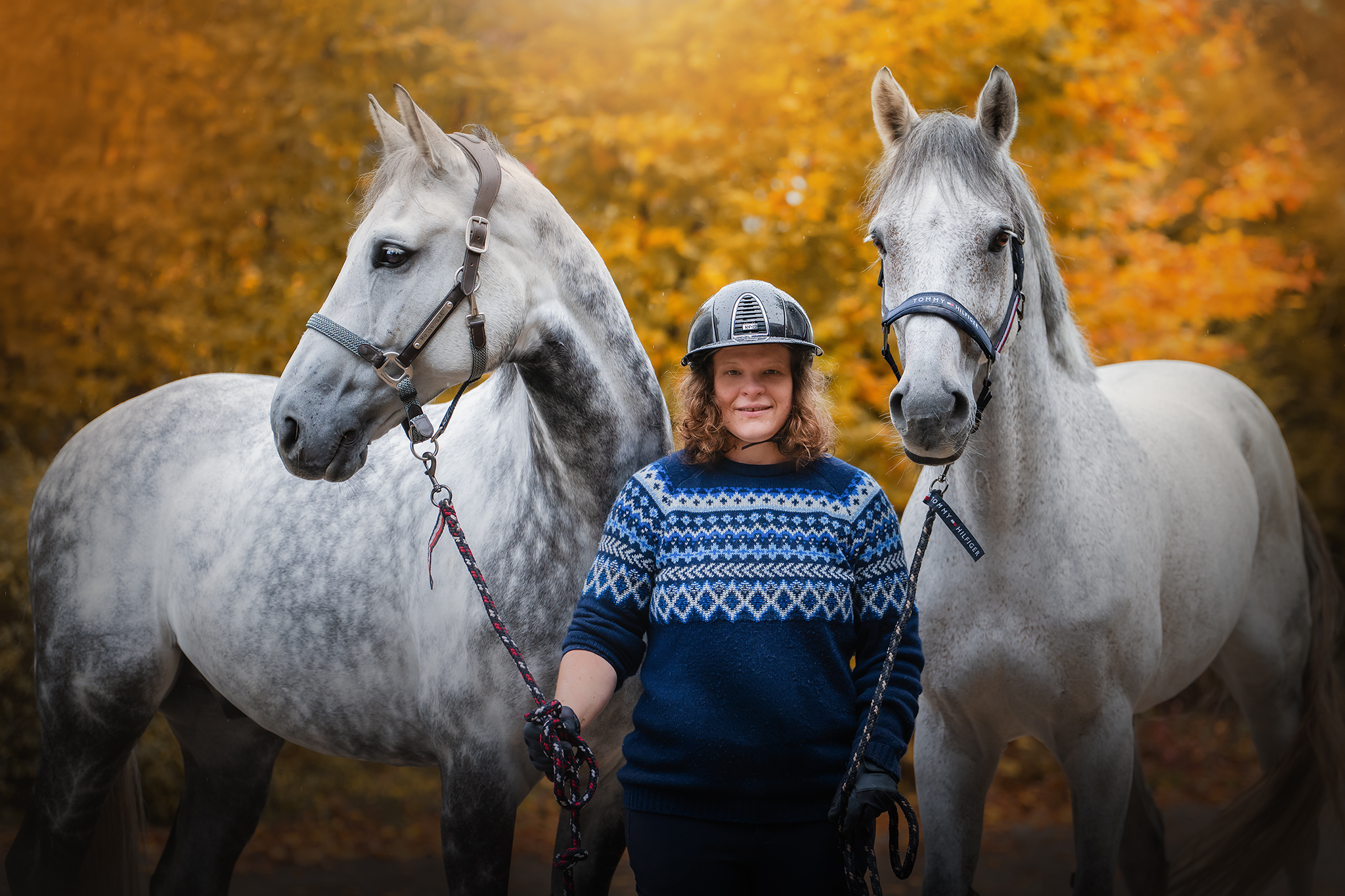dr Maria Stanisławska z końmi